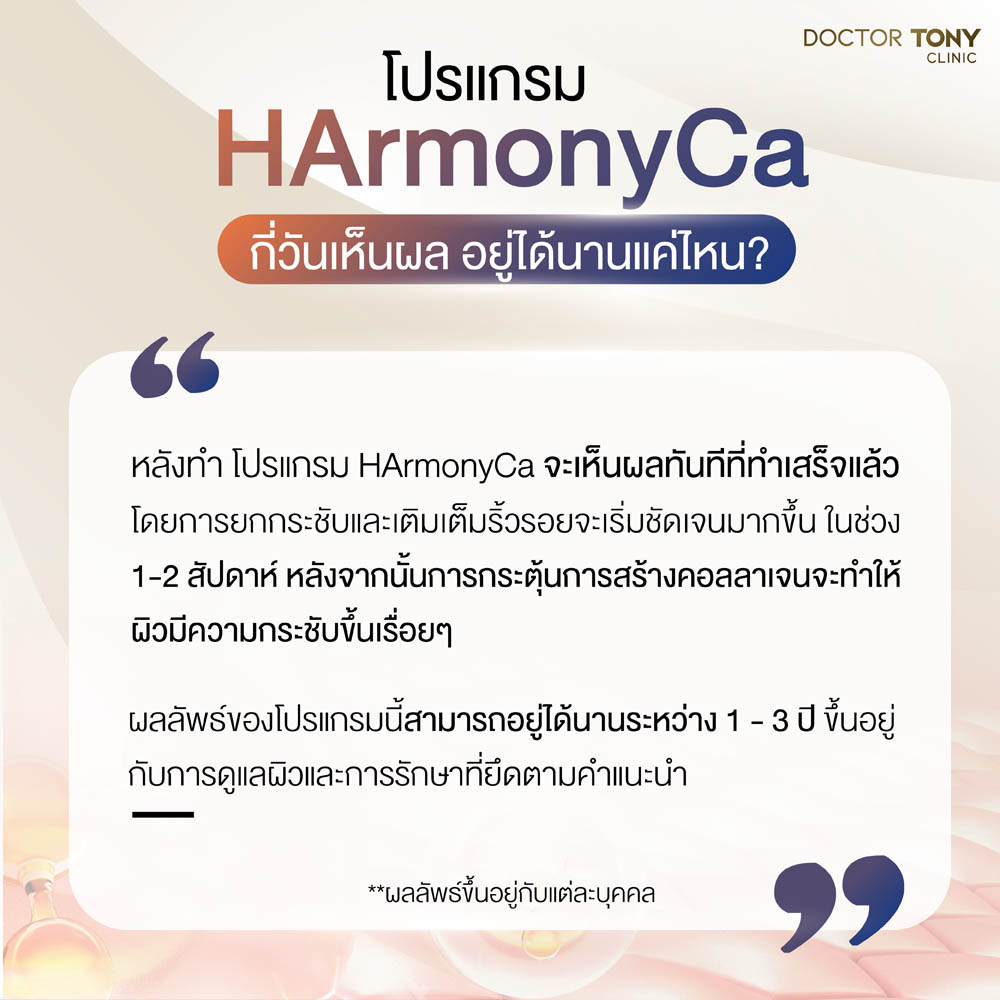 harmonyca อยู่ได้นานแค่ไหน